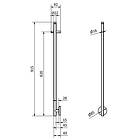 Alterna Handdukstork Rod 915 mm Svart, Effekt 12W 8754394