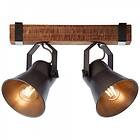 Brilliant Spotlight Plow 2-Spot Trä 82129/46