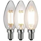 Star Trading LED-lampa E14 C35 Clear 3-step Dimbar 4,2W 3000K 354-93