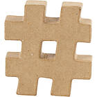 Creativ Company Pappsymbol 1 St Pappsymbol, #, H: 10 cm, tjocklek 1.7 st. 26591