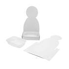 Creativ Company Figurformade Krasselådor Vit Kropp 6 Set/1 Förp krasselådor, vit