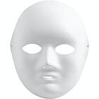 Creativ Company Mask Av Papp Vit 22x17 cm 10 st/1 Förp av papp, vit, H: 22 cm, B
