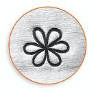 Creativ Company Prägelstämpel Blomma Stl 6 mm 1 St Prägelstämpel, Blomma, L: 65 mm, stl. st. 67570