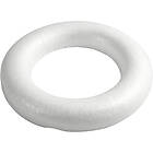 Creativ Company Halvkrans med Platt Baksida Vit 1 st Ring platt baksida, vit, st