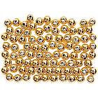 Creativ Company Vaxpärlor Hålstl 0.7 mm 150 St/1 Förp Vaxpärlor, guld, Dia. 4 mm