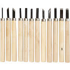 Creativ Company Täljset Wood 12 st Carving set, st./ 1 förp. 55706