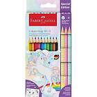 Faber-Castell Akvarellfärgpenna Grip Unicorn, 10+3