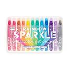 Rainbow Sparkle Skimmrande Gelkritor med Vattenfärgseffekt 12 st Ooly