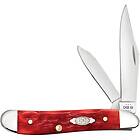 Case Cutlery Dark Red Bone Peach Seed Jig Peanut CA31948