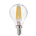 Filament LED-lampa GE E14 4W (40W) Klar Klot ej dimbar