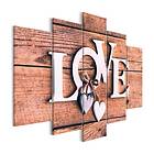 Arkiio Tavla Wooden Letters 5 delar Bred A3-N7300A