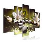 Arkiio Tavla Lilies And Stones Wide Green 5 delar A3-N7974A