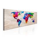 Arkiio Tavla World Map Finesse Of Colours A3-N6548A