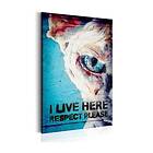 Arkiio Tavla I Live Here Respect Please A3-N4118A