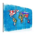 Arkiio Tavla Flags Of The World Triptych A3-N2108-DKA