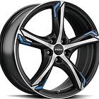 Ronal R62 Blue Jet Black Matt front cut 7,5x17 5/112 ET38 B76