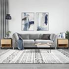 vidaXL Sidobord 2 st sonoma-ek 50x46x50 cm konstruerat trä 830931