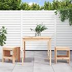 vidaXL Caféset 3 delar massiv furu 3157703