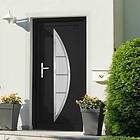 vidaXL Ytterdörr antracit 98x190 cm PVC 3187874