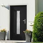 vidaXL Porte d’entrée antracit 98x190 cm PVC 3187904