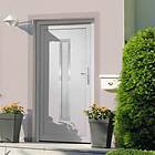 vidaXL Ytterdörr vit 108x208 cm PVC 3187896