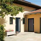 vidaXL Hoveddør antracit 108x208 cm PVC 3157102