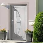 vidaXL Hoveddør vit 108x208 cm PVC 3187866