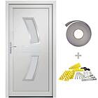 vidaXL Front Door vit 98x200 cm PVC 3187922