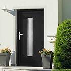 vidaXL Hoveddør antracit 108x208 cm PVC 3187902
