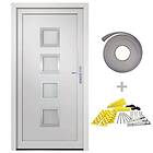 vidaXL Front Door vit 98x190 cm PVC 3187844