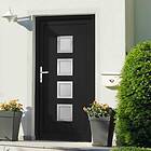 vidaXL Ytterdörr antracit 108x208 cm PVC 3187854
