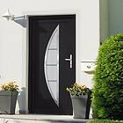 vidaXL Front Door antracit 88x200 cm PVC 3187879