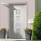 vidaXL Hoveddør vit 108x208 cm PVC 3187842