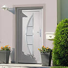 vidaXL Hoveddør vit 98x190 cm PVC 3187868