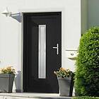 vidaXL Ytterdörr antracit 98x208 cm PVC 3187906