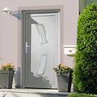 vidaXL Hoveddør vit 108x200 cm PVC 3187924