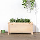 vidaXL Odlingslåda 82,5x40x39 cm massiv furu 825254