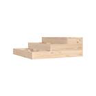 vidaXL Odlingslåda 78x78x27 cm massiv furu 823906