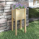 vidaXL Odlingslåda 31x31x70 cm massiv furu 810779