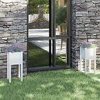 vidaXL Odlingslådor 2 st vit 31x31x70 cm massiv furu 810782