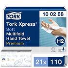 TORK Pappershandduk H2 Prem Soft 2-lg 210x340mm