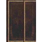 Black Moroccan (Old Leather Collection) Midi Lined Hardcover Journal (Wrap Closure)