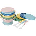 Badabulle Funcolor Bowls & Spoons Set