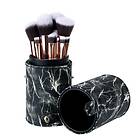 Basics Makeup Brush Set Black Marble 12 st