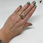 Vintage Silverklackring Unisex Strl59