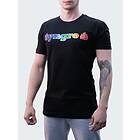 Tyngre T-shirt Rainbow Mens Black