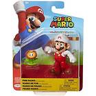 Flower Super Mario Fire Mario with Fire Action Figure