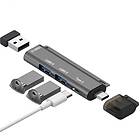 NÖRDIC 4 portars USB-C Hubb 2xUSB-A 2.0 1xUSB-A 3.1 1xUSB-C PD10W