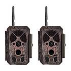 BlazeVideo 2-Pack Bluetooth Wireless WIFI Game Trail Cameras for Wildlife Observ