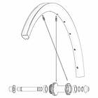 Mavic Front Or Rear Cosmic Slr 32 Disc Road Rim Silver 700 28´´ 24H